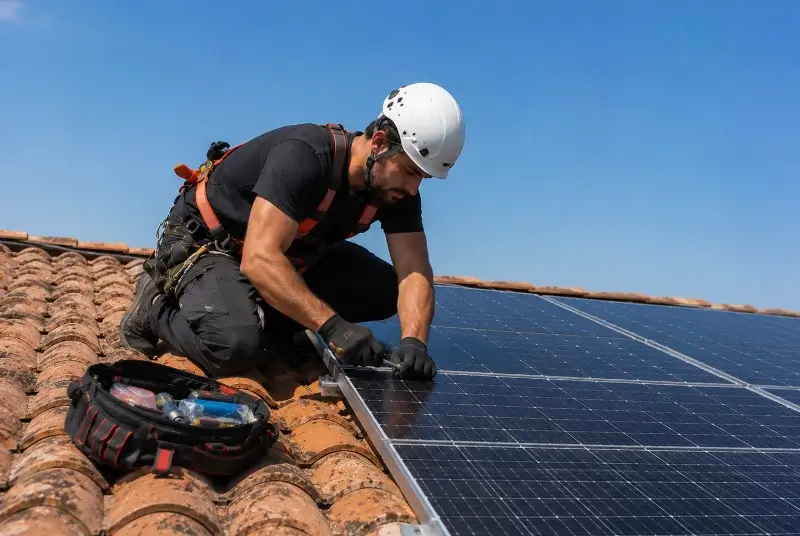 Maintenance et monitoring de panneaux solaires à Andillac